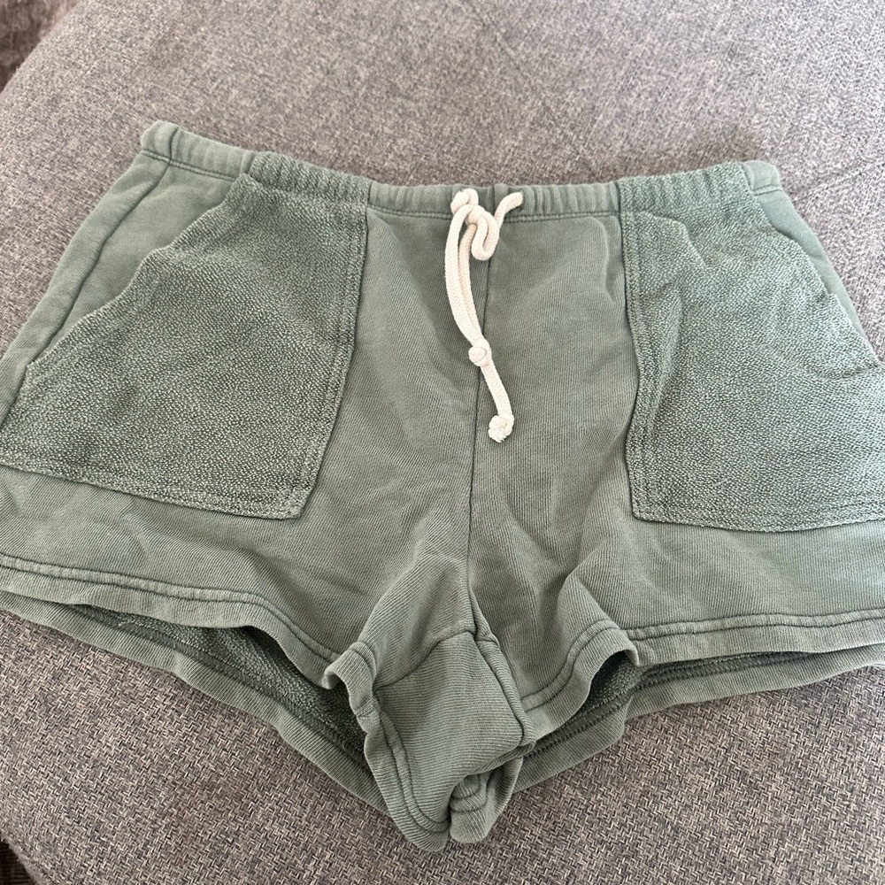 Women's Green Casual Shorts